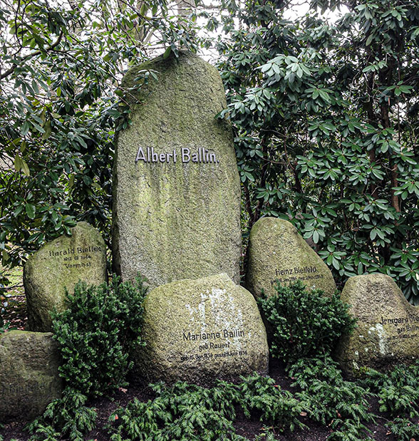 Das Grab von Albert Ballin Foto: Stefan Fuhr